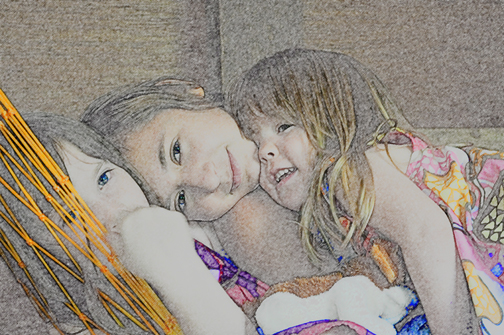 A lovely Photo of Airrianna, Zaidee, Sydnie in the Hammock